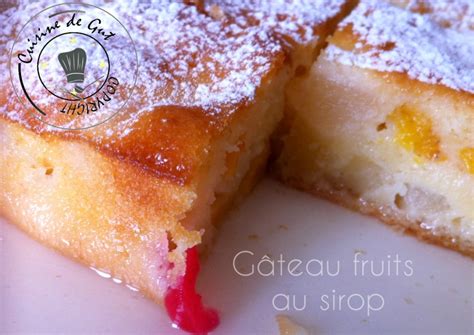 Gâteau Fruits Au Sirop Cuisine De Gut