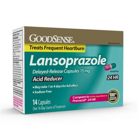 Goodsense® Lansoprazole Acid Reducer Capsules 15 Mg 14 Ct Kroger