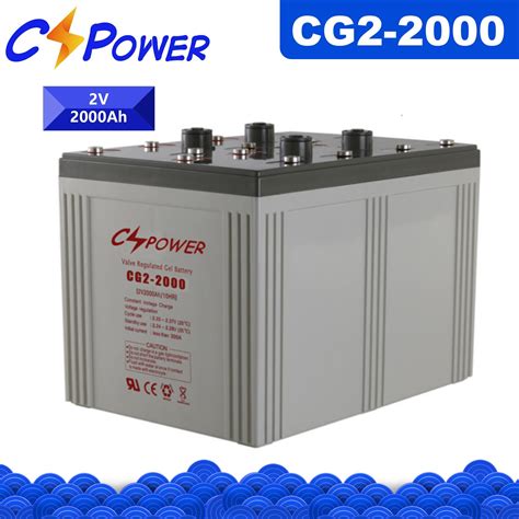 Rechargeable Deep Cycle Gel Battery 2V2000ah For 48V Solar Power System