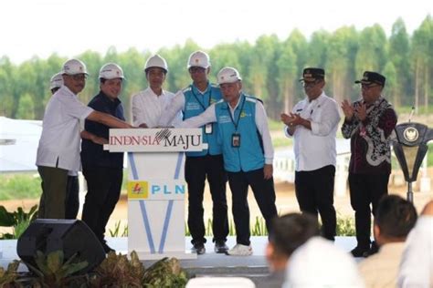 Groundbreaking Proyek Plts Pln Di Ikn Jokowi Mampu Produksi Energi