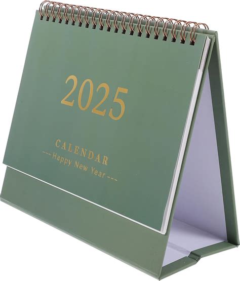 NUOBESTY 2024 2025 Desktop Calendar Stand Up Desktop Year Calendar