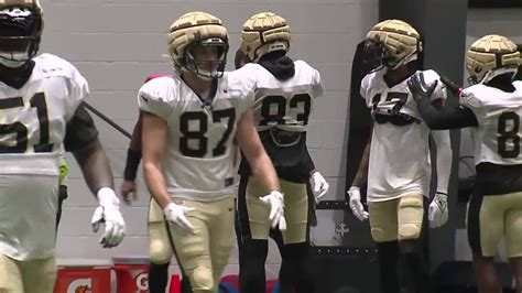 Video Chris Olave Juwan Johnson At Saints Practice Wednesday YouTube