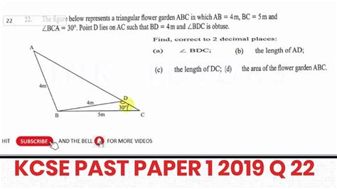 Kcse 2020 Kcse Mathematics Paper 1 2019 Kcse Past Papers With Answers