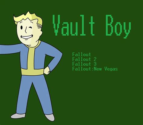 Vault Boy Drawing from Fallout Series