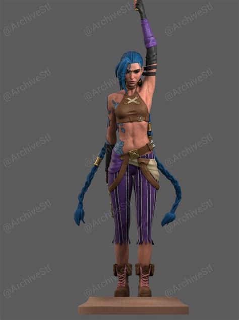 Jinx Arcane League Of Legends Archivo Stl Para Impresion D Electrogeek