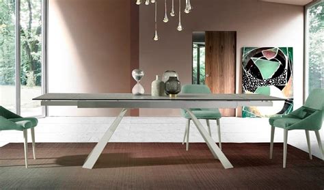 Mesa Comedor Extensible Con Tapa De Cristal O Cer Mica Y Patas Met Licas