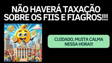 NÃO HAVERÁ TAXAÇÃO DOS FIIS E FIAGROS PELO MENOS POR ORA YouTube