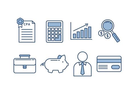 Accounting Vector Icons 163571 Vector Art At Vecteezy