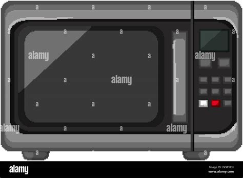 Technology Microwave Oven Cartoon Vector Illustration Stock Vector