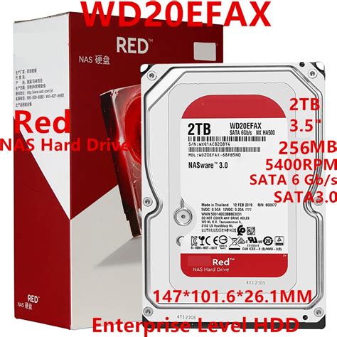 New Original HDD For WD Brand Red 2TB 3 5 SATA 6 Gb S 256MB 5400RPM