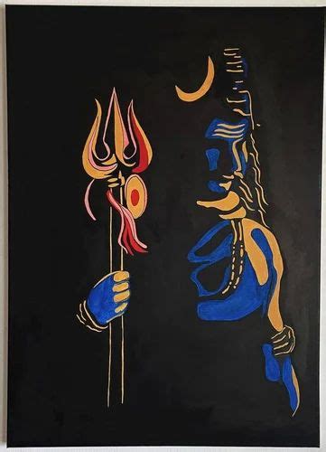 Smooth Canvas Mahadev Painting At Rs 2300 In Nathdwara Id 2851230844288