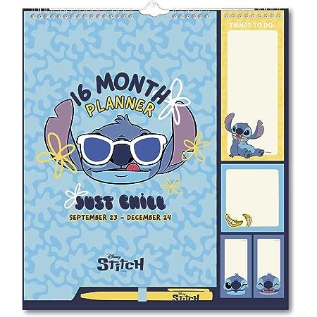 Grupo Erik Disney Stitch Wall Calendar 2024 12 X 12 12 Month