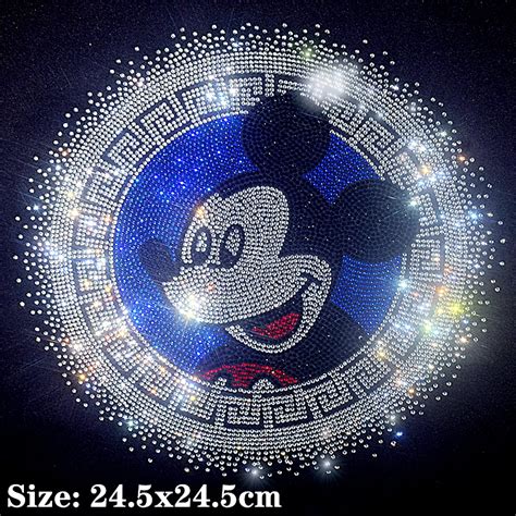 Disney Mickey Minnie Mouse Ferro Brilhante Em Remendos Apliques Quente