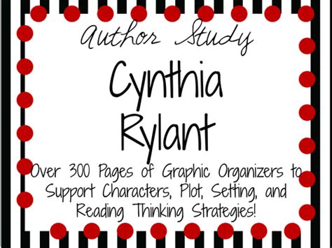 Cynthia Rylant Author Study Teaching Resources