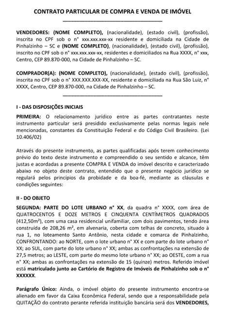 Contrato de compra e venda de imóvel Alison Utzig Hotmart