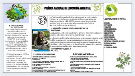 INFOGRAFÍA POLÍTICA NACIONAL DE EDUCACIÓN AMBIENTAL