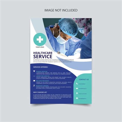 Premium Vector Medical Healthcare Flyer Design Template