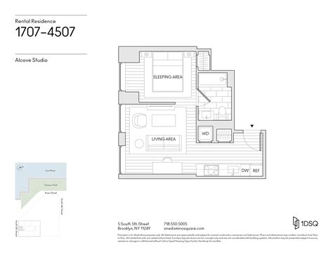 Brooklyn, NYC Waterfront Rentals Near Domino Park | 1DSQ