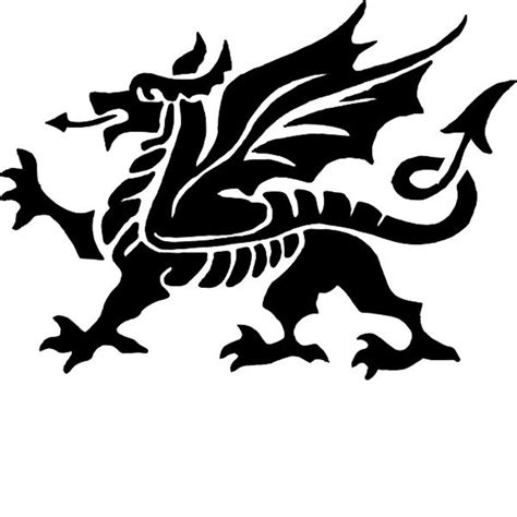 Welsh Dragon Stencil RE-USABLE 9.5 X 7 Inch Each - Etsy