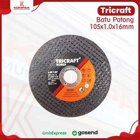 Jual Mata Gerinda Batu Potong Besi Tricraft Inch Cutting Wheel