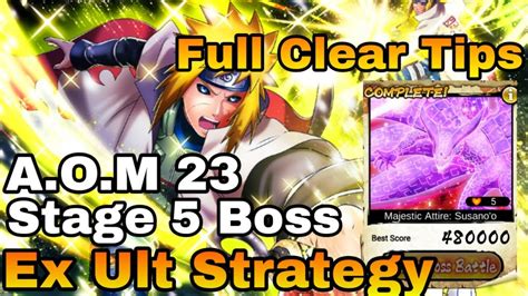 AOM 23 Stage 5 Boss Full Clear Ex Ult Strategy Tips Tricks Edo