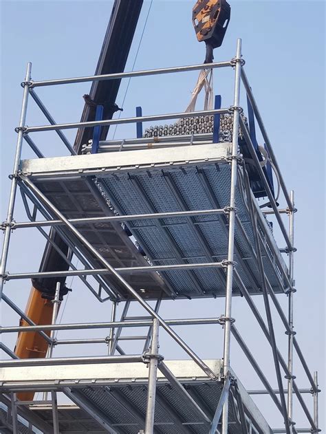 Hot DIP Galvanized Ringlock Scaffolding Supporting For Slab Formwork China Layher Scaffolding