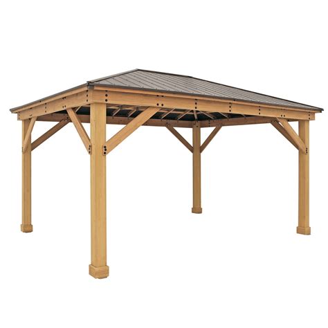 Yardistry Meridian Cedar Gazebo Premium Outdoor Retreat — Backyard Oasis
