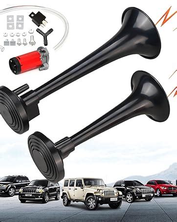 Garberiel Universal Loud Car Horn 12V 178DB Air Horn Dual Trumpet Air