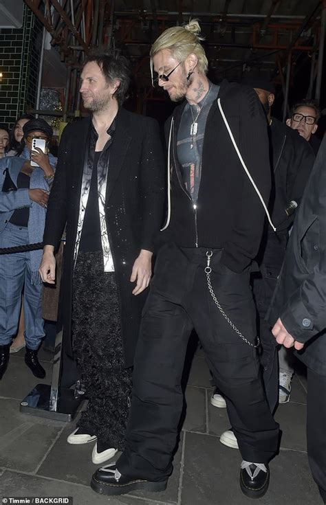 Lottie Moss Puts On A Leggy Display In Black Leather Hot Pants As She Joins Machine Gun Kelly At