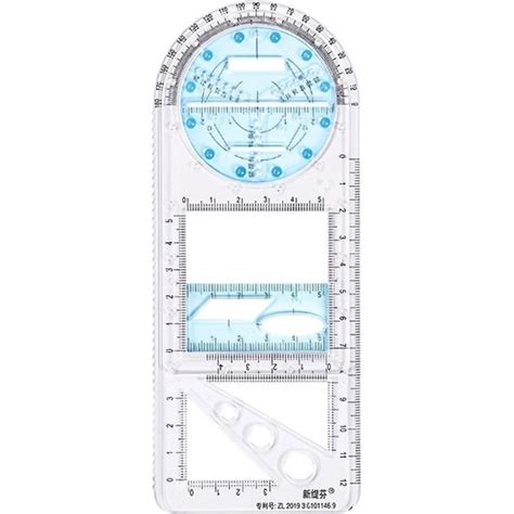 Bifeng Shop Junior Stili Ok Fonksiyonlu Geometrik Cetvel Geometrik