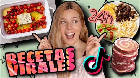 24 HORAS PROBANDO RECETAS VIRALES DE TIK TOK Ayla Lila YouTube