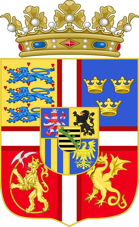 Coat Of Arms Of Christine Of Saxe Denmarksvg By Juan103801 On Deviantart