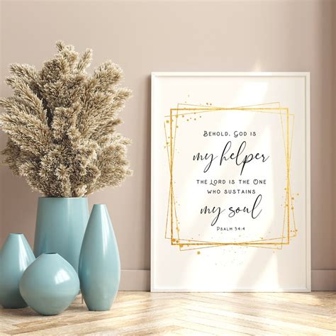 Psalm 544 Christian Wall Art Bible Verse Printable Wall Art Etsy