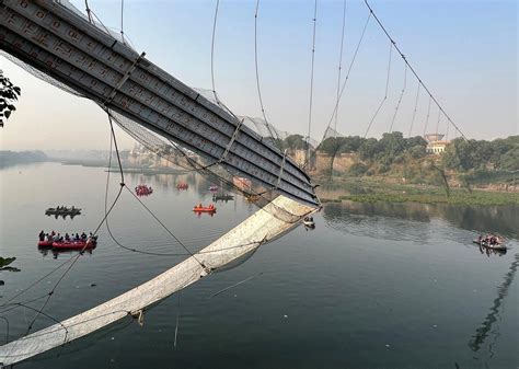 In Pictures Morbi Bridge Collapse The Hindu