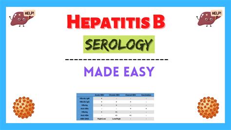 Hepatitis B Serology Serological Markers Interpretation Serology Made Easy Youtube