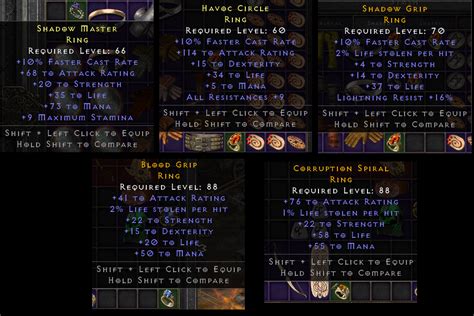 Nice Rings Ft Str Dex Life Mana Res Fcr Melee Stat Topic D Jsp