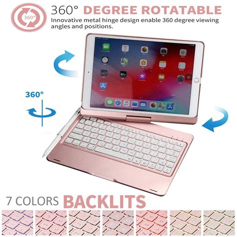 Ipad 7th Generation Keyboards Case 102 Techcode 7 Color Backlit