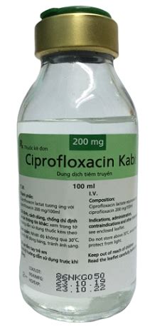 Thuốc kháng sinh Ciprofloxacin Kabi Pharmog