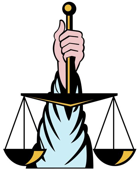 Hand Holding Scales Of Justice 12825463 Vector Art At Vecteezy