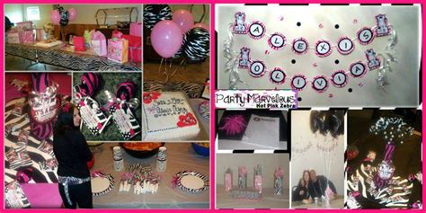 Hot Pink And Zebra Baby Shower Zebra Baby Shower Catch My Party