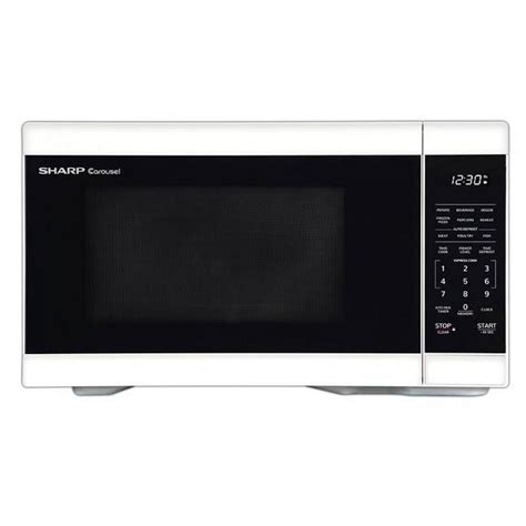 Sharp Mid-Size 1.1 cu ft. Carousel Countertop Microwave SMC1161HW in ... 