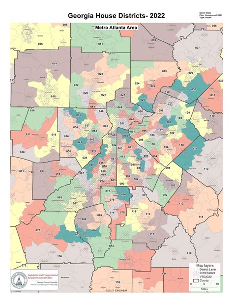 Georgias New State House Map Metro Atlanta