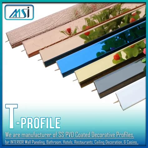 Ss Decorative Inlay Patti Profiles T Sections In Stainless Steel At