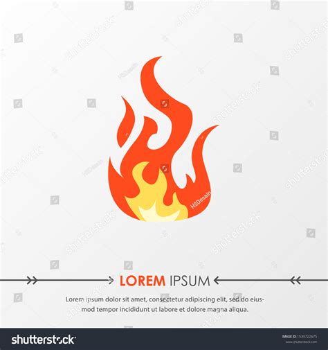 Red Hot Fire Flame Emoji Heat Stock Vector Royalty Free