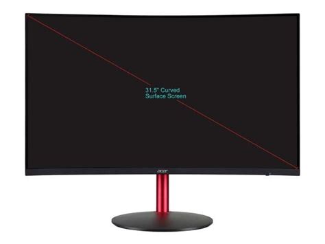 Acer Nitro XZ322Q Pbmiiphx 31 5 165Hz Curved Gaming Monitor Newegg