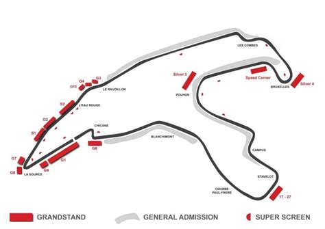 Best seats at the Belgium F1 GP - Spa grandstand reviews.