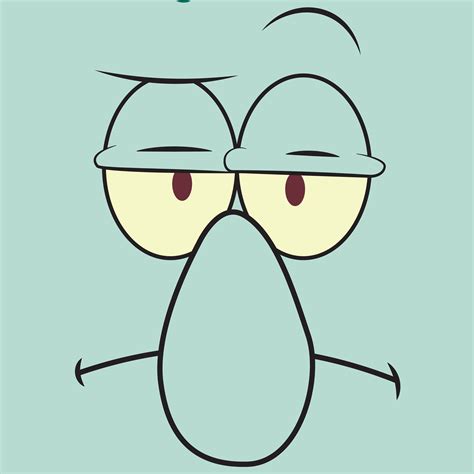 Squidward Face Svg