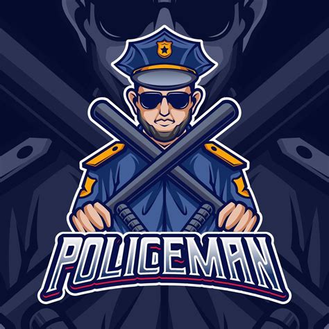 Police Mascot Logo Template Design 8873544 Vector Art At Vecteezy