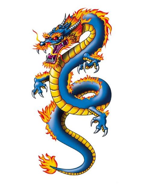 Dragón Chino Tatuaje Temporal | Chinese dragon tattoos, Dragon tattoo ...