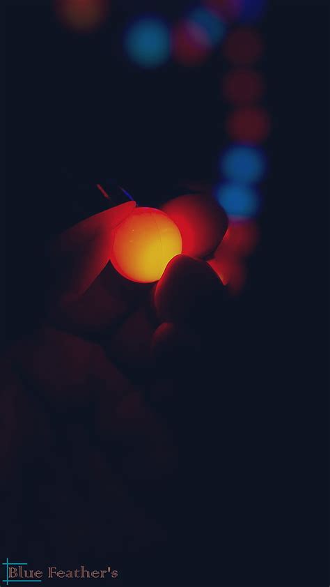 Lights Hello Black Theme Red Abstracts City Blue Hand Mobile